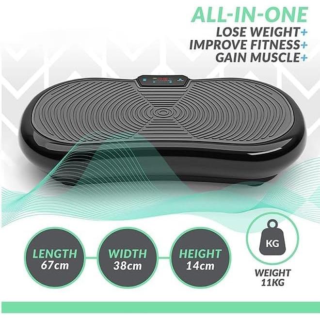 لوحة اهتزاز مبتكرة ، سبيكر صوت و بلوتوث للياقة البدنية المنزلية سهلة التخزين بتصميم انيق