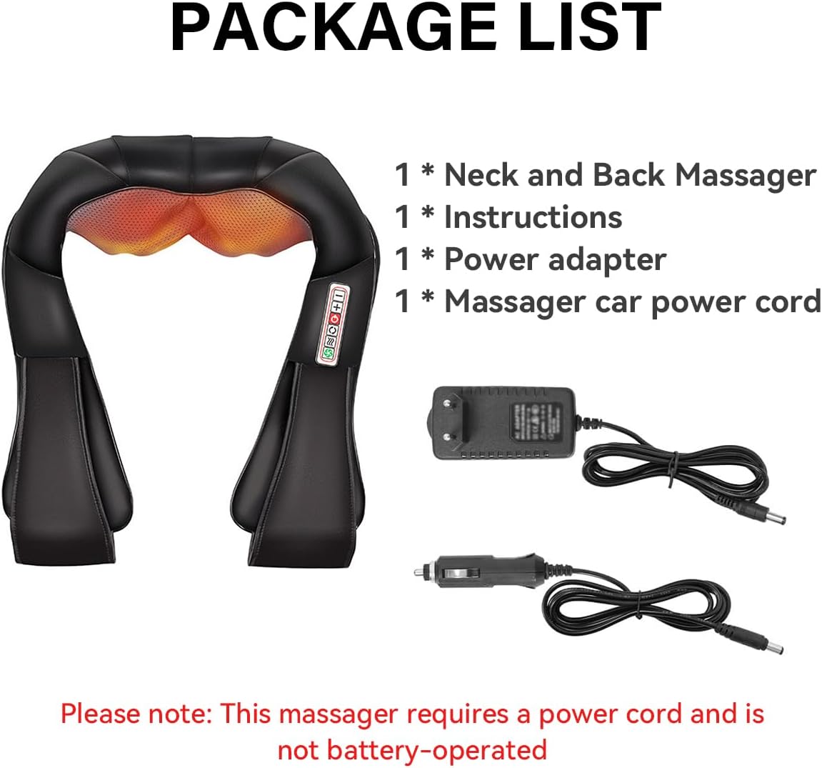 مدلك الرقبة والكتفين شياتسو بستة أزرار مع وظيفة التدفئة