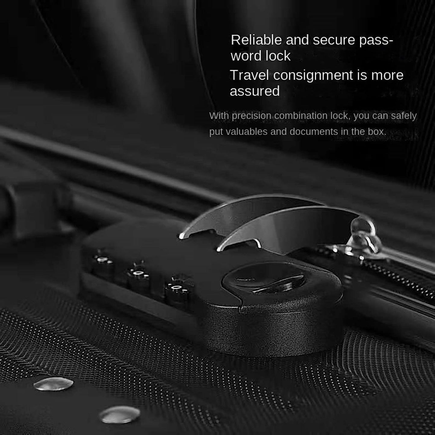 طقم حقائب السفر الصلب 4 قطع (14/20/24/28 بوصة) بعجلات دوّارة° 360