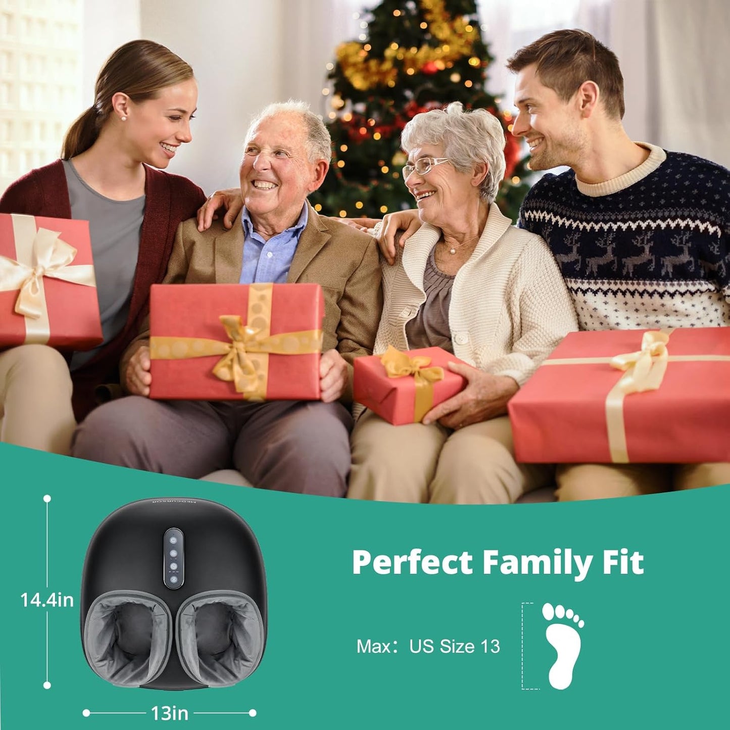 جهاز تدليك القدم المدفأ بعجن عميق من Medcursor