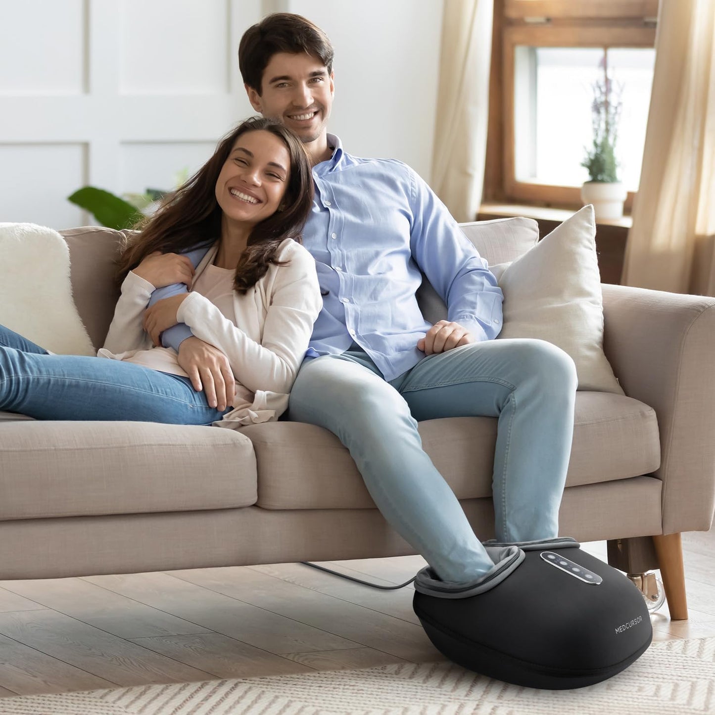 جهاز تدليك القدم المدفأ بعجن عميق من Medcursor