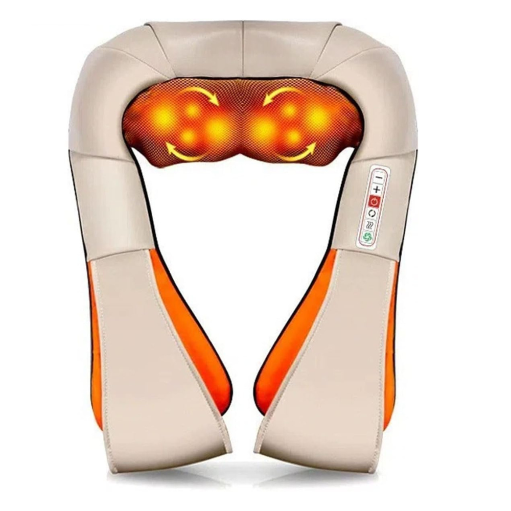 مدلك الرقبة والكتفين شياتسو بستة أزرار مع وظيفة التدفئة